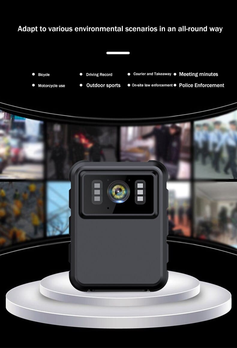 Body Camera Full HD Night Vision 4K Security Cameras  BushLine