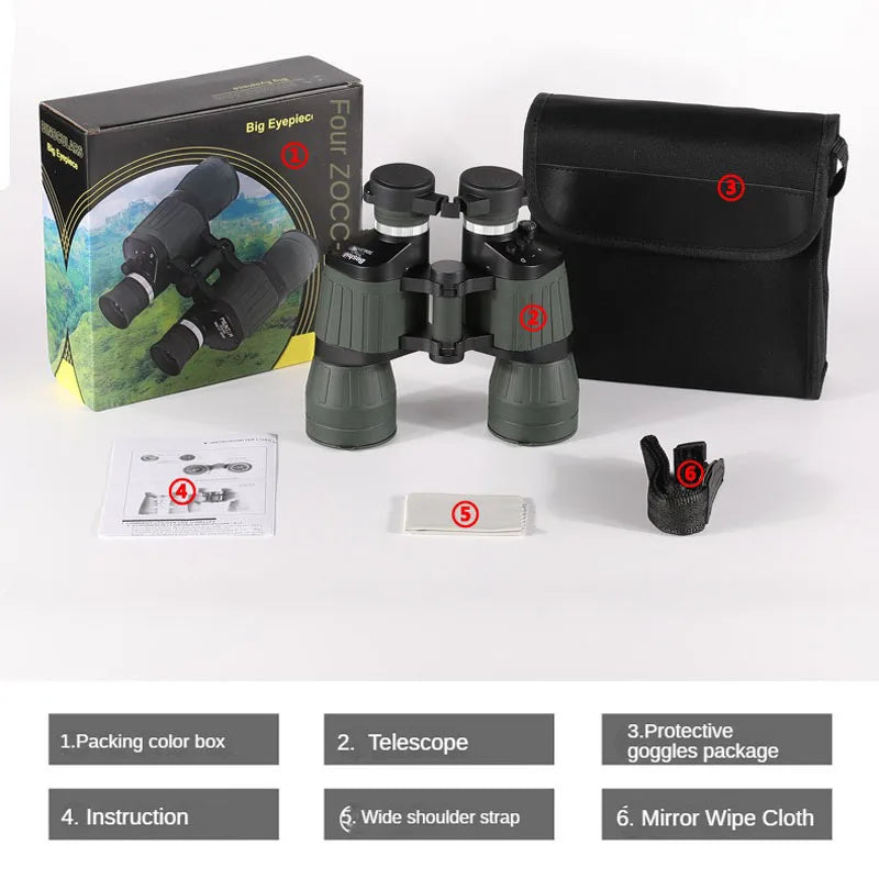 Boshile 20x50 Auto-Focus Binoculars Long Range Waterproof Binoculars  BushLine