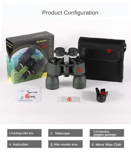 Boshile Auto-Focus 20x50 Tactical Binoculars Binoculars  