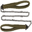 Hand Saw Portable Pocket Chain Saw Paracord Handle Emergency Survival survival BushLine Green Army Green