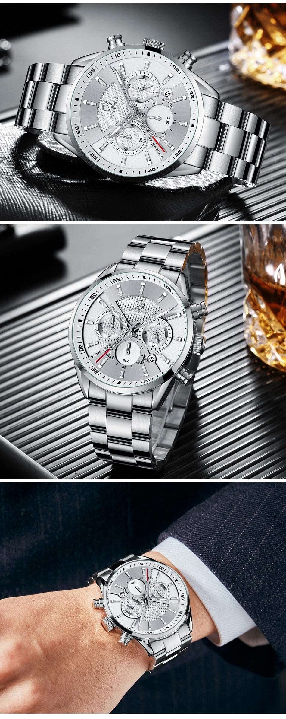 CHEETAH 1613G Casual Sport Chronograph Watch Quartz Watchs  