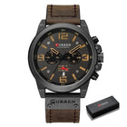 CURREN 8314 Waterproof Sport Watch Genuine Leather Watchs  