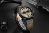 CURREN 8314 Waterproof Sport Watch Genuine Leather Watchs  BushLine