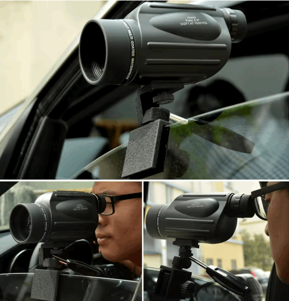 Camera Monocular Night Vision Window Mount Adapter Optics  