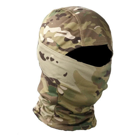 Camo Balaclava Full Face Cap Helmet Liner Neck Gaiter Outdoor Clothing  