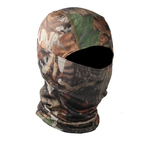 Camo Balaclava Full Face Cap Helmet Liner Neck Gaiter Outdoor Clothing BushLine Mountain terrain
