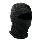 Camo Balaclava Full Face Cap Helmet Liner Neck Gaiter Outdoor Clothing BushLine Scorpion black