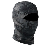 Camo Balaclava Full Face Cap Helmet Liner Neck Gaiter Outdoor Clothing BushLine Striped black