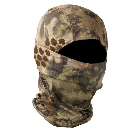 Camo Balaclava Full Face Cap Helmet Liner Neck Gaiter Outdoor Clothing BushLine Tattooed wasteland