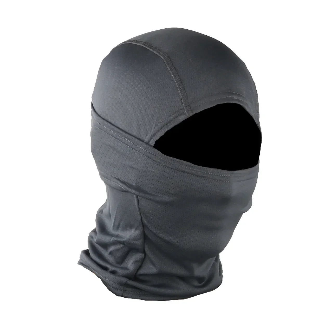 Camo Balaclava Full Face Cap Helmet Liner Neck Gaiter Outdoor Clothing BushLine GRAY