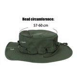Camo Brimmed Breathable Bucket Hat tactical hats  BushLine