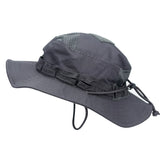 Camo Brimmed Breathable Bucket Hat tactical hats BushLine Grey
