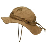 Camo Brimmed Breathable Bucket Hat tactical hats BushLine Brown