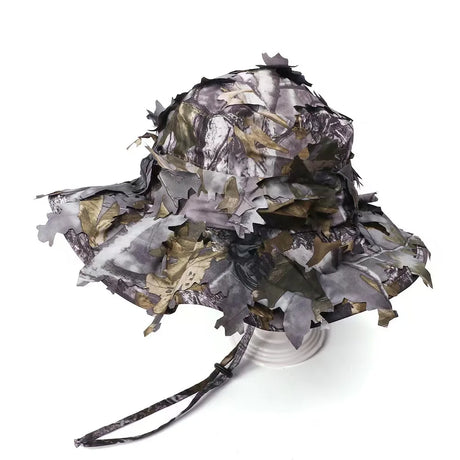 Camouflage Boonie Hats 3D Leaves Camo Tactical Ghillie Caps tactical hats  