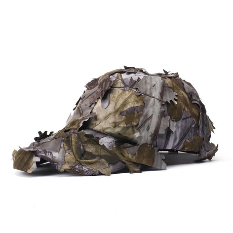 Camouflage Boonie Hats 3D Leaves Camo Tactical Ghillie Caps tactical hats  