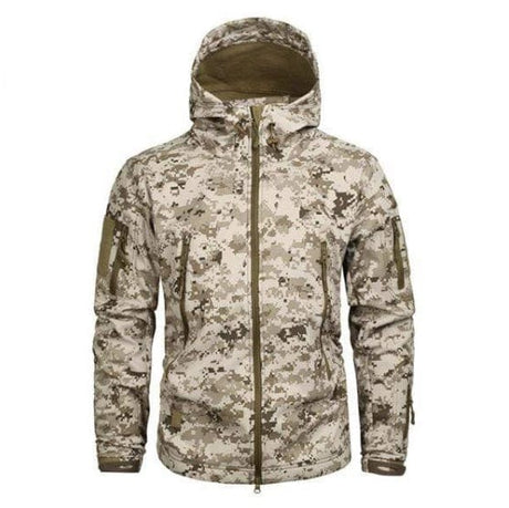 Camouflage Fleece Jacket Windbreaker Outdoor Clothing BushLine DD M(65-75KG)
