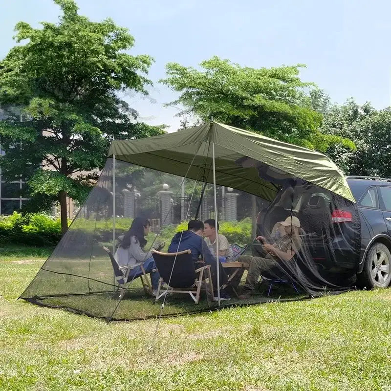 Camping Rear Tent, Mosquito Prevention and Sunshade, SUV Car 4x4 Camping Equipment  BushLine