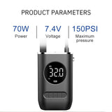 Car Tyre Pump Portable Mini Self Propelled Tyre pump  BushLine