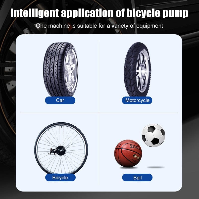 Car Tyre Pump Portable Mini Self Propelled Tyre pump  BushLine