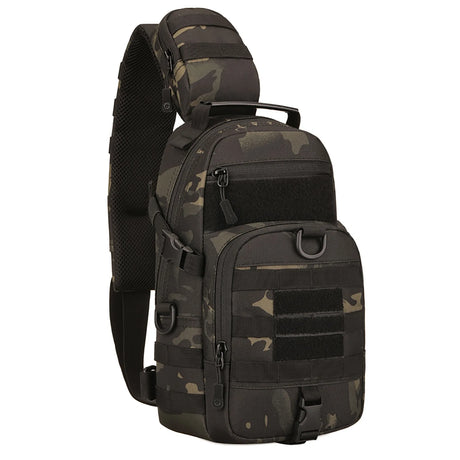 Chest Bag Single Shoulder Pack Travel Backpack Men Women BackPacks BushLine Black Camouflage