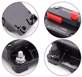 Circuit Breaker Fuse 20A to 300A Manual Reset Waterproof 12V 48V electrical supplys  BushLine