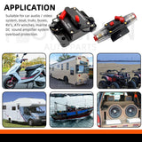 Circuit Breaker Fuse 20A to 300A Manual Reset Waterproof 12V 48V electrical supplys  BushLine