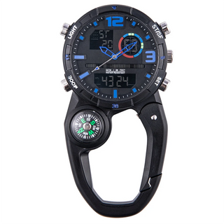 Clip On Carabiner Digital Sports Watches Quartz Optics  