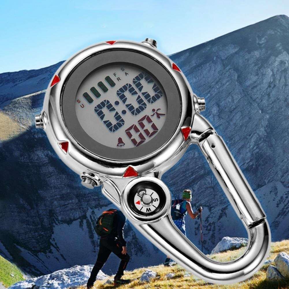 Clip On Carabiner Digital Sports Watches Quartz Optics BushLine
