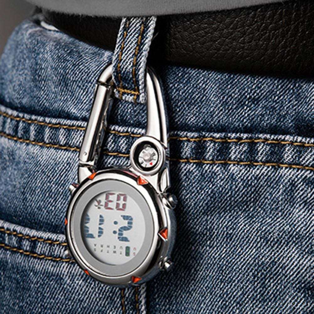 Clip On Carabiner Digital Sports Watches Quartz Optics BushLine