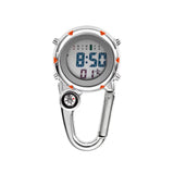 Clip On Carabiner Digital Sports Watches Quartz Optics BushLine Orange