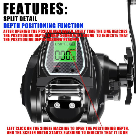 Deep Sea Electronic Fishing Reel  Left or Right Hand Marine & Fishing  