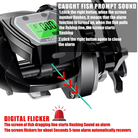 Deep Sea Electronic Fishing Reel  Left or Right Hand Marine & Fishing  