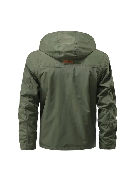 Detachable Sleeves & Hood Windproof Jacket Fleece Lined Workwear Outdoor Clothing  