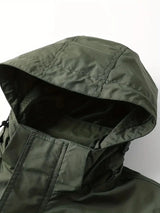 Detachable Sleeves & Hood Windproof Jacket Fleece Lined Workwear Outdoor Clothing  