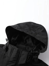 Detachable Sleeves & Hood Windproof Jacket Fleece Lined Workwear Outdoor Clothing  