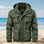 Detachable Sleeves & Hood Windproof Jacket Fleece Lined Workwear Outdoor Clothing  