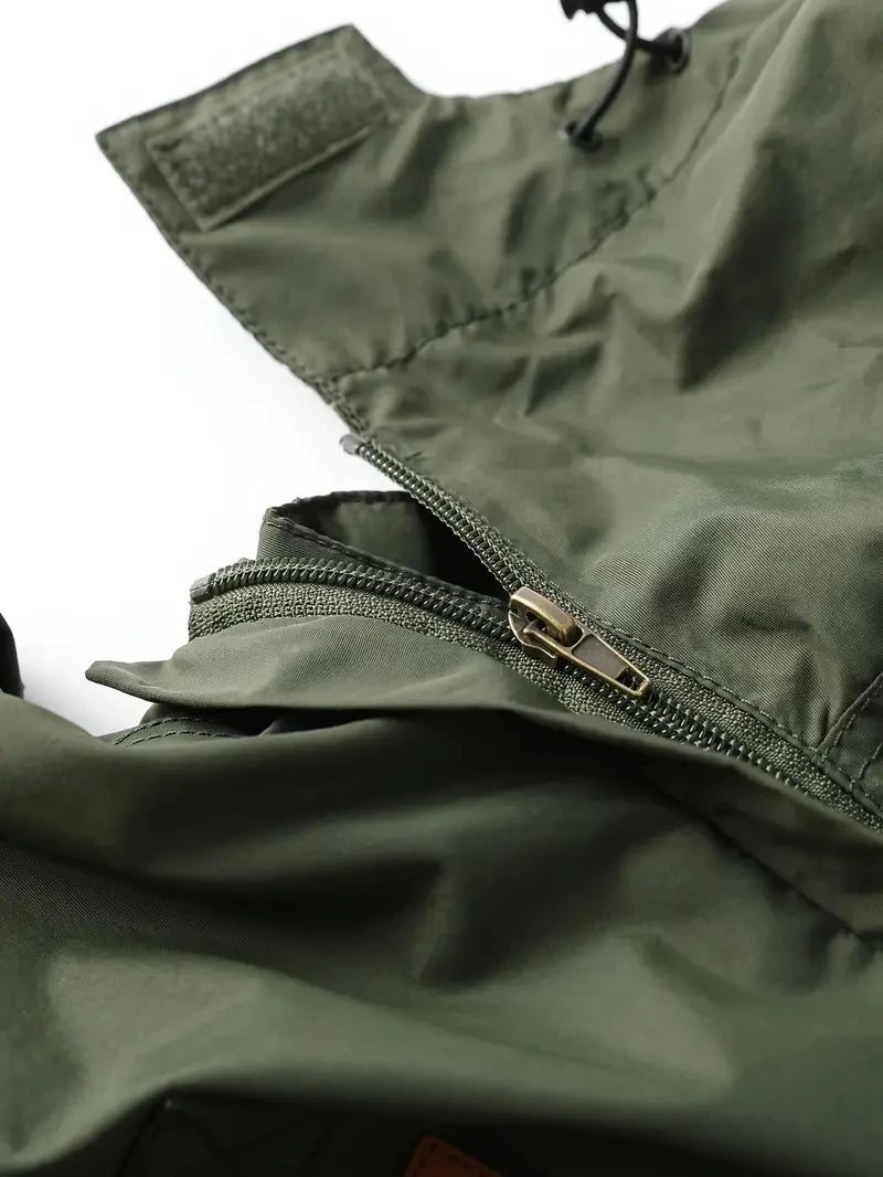 Detachable Sleeves & Hood Windproof Jacket Fleece Lined Workwear Outdoor Clothing  BushLine