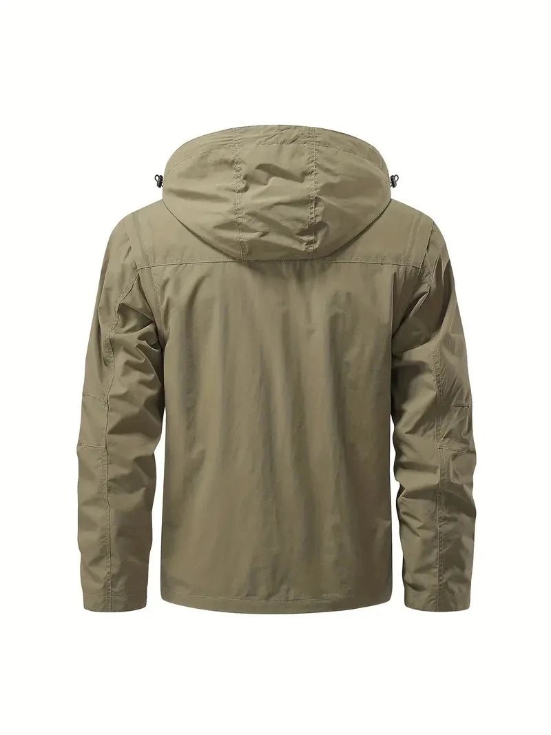 Detachable Sleeves & Hood Windproof Jacket Fleece Lined Workwear Outdoor Clothing  BushLine