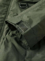 Detachable Sleeves & Hood Windproof Jacket Fleece Lined Workwear Outdoor Clothing  BushLine