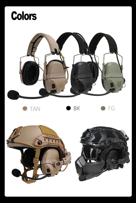 Digital Dual DSP Tactical Headset - Advanced Noise Reduction   