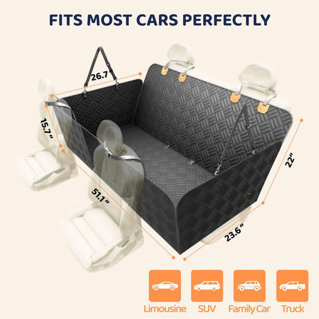Dog Car 4x4 Travel Rear Seat Protector Dog Stuff  