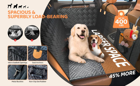 Dog Car 4x4 Travel Rear Seat Protector Dog Stuff  