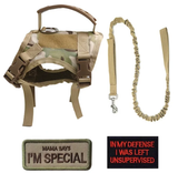 Dog Harness Leash Set for Small Dogs & Cats Dog Stuff BushLine Camo with Leash