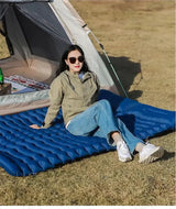 Double Sleep Mattress Self-Inflating  with Pillow Air Bed Camping Equipment  