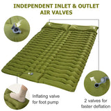 Double Sleep Mattress Self-Inflating  with Pillow Air Bed Camping Equipment  BushLine