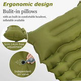 Double Sleep Mattress Self-Inflating  with Pillow Air Bed Camping Equipment  BushLine