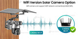 Dual Lens Solar Security Camera WIFI Human Tracking  4K 50X Optical Zoom security systems  