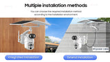 Dual Lens Solar Security Camera WIFI Human Tracking  4K 50X Optical Zoom security systems  