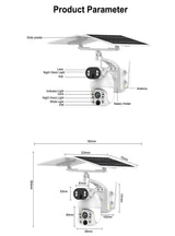 Dual Lens Solar Security Camera WIFI Human Tracking  4K 50X Optical Zoom security systems  
