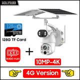 Dual Lens Solar Security Camera WIFI Human Tracking  4K 50X Optical Zoom security systems  